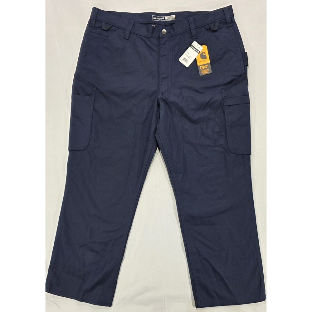 NWT Carhartt Canvas Cargo Pant 40x30 Rugged Flex Loose Fit Blue Gorpcore